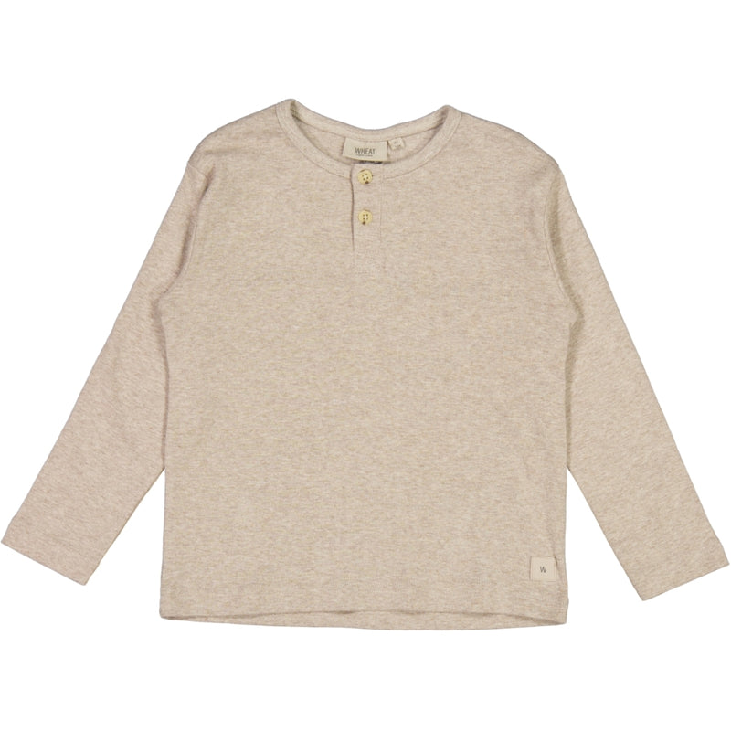 Wheat Langarm-Shirt Morris Jersey Tops and T-Shirts 0072 gravel melange
