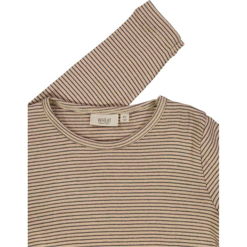 Wheat Langarm-Shirt Nor Jersey Tops and T-Shirts 3323 affogato stripe