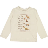 Wheat Langarm-Shirt mit Fußabdrücken Jersey Tops and T-Shirts 3140 fossil