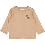 Wheat Langarm-Shrit mit Rothirsch Jersey Tops and T-Shirts 3320 affogato