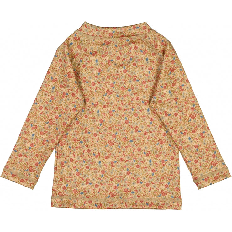 Wheat Langarm Badeshirt Dilan Swimwear 9401 small porcelain flowers