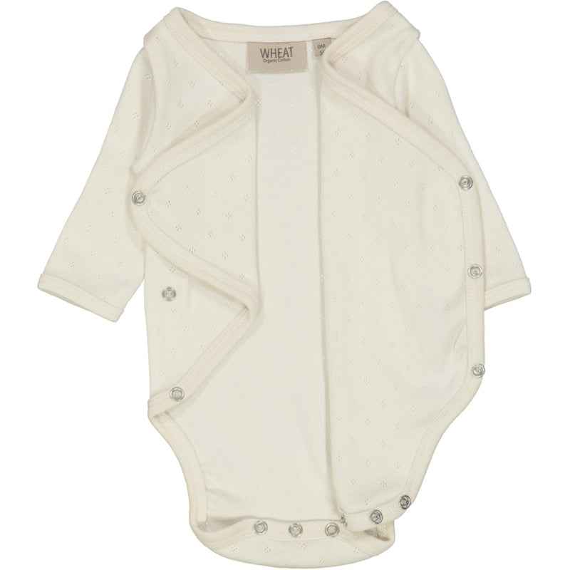 Wheat Main Langarm Wickelbody Underwear/Bodies 3129 eggshell 