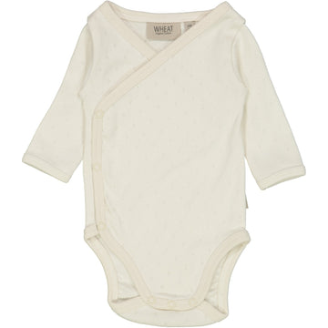Wheat Main Langarm Wickelbody Underwear/Bodies 3129 eggshell 