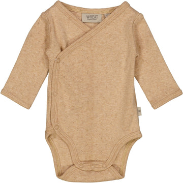 Wheat Main Langarm Wickelbody Underwear/Bodies 9203 cartouche melange
