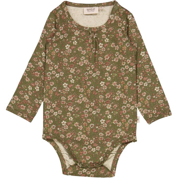 Wheat Main Langarmbody Liv Underwear/Bodies 3532 dry pine flowers