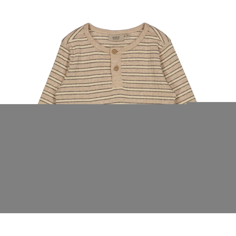 Wheat Langarmshirt Cornelius Jersey Tops and T-Shirts 5414 oat melange stripe