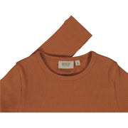 Wheat Langarmshirt Nor Jersey Tops and T-Shirts 5304 amber brown