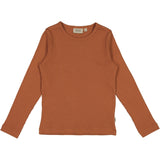 Wheat Langarmshirt Nor Jersey Tops and T-Shirts 5304 amber brown