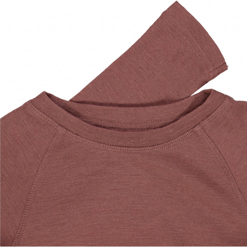 Wheat Wool Langarmshirt Wolle Jersey Tops and T-Shirts 2110 rose brown