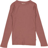 Wheat Wool Langarmshirt Wolle Jersey Tops and T-Shirts 2110 rose brown