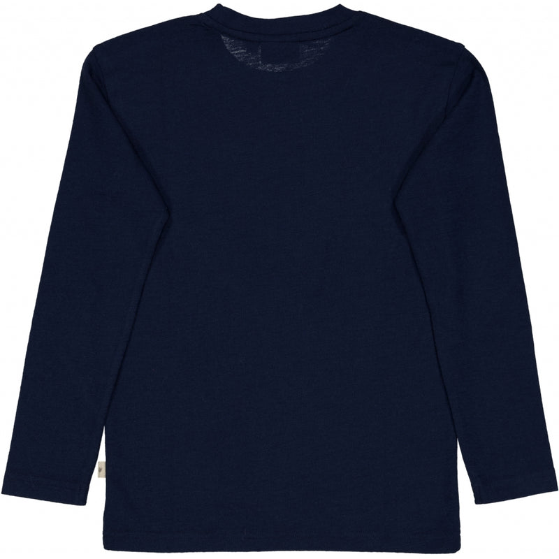 Wheat Langarmshirt aus Wolle Fuchs Jersey Tops and T-Shirts 1432 navy 