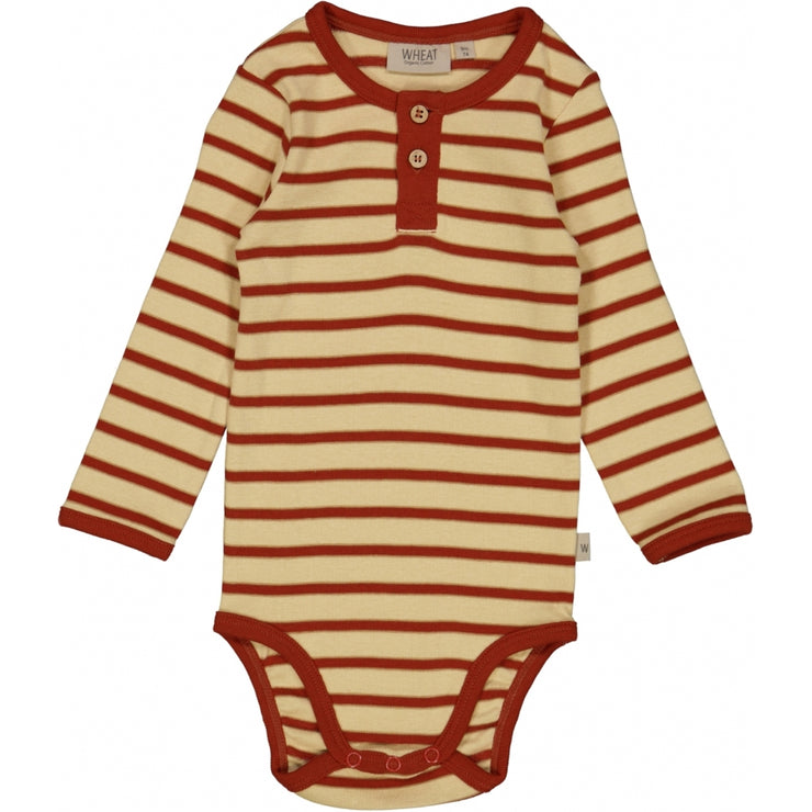 Wheat Larmarmbody mit Knöpfen Underwear/Bodies 2901 sienna stripe