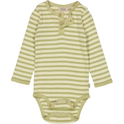 Wheat Larmarmbody mit Knöpfen Underwear/Bodies 4142 green stripe