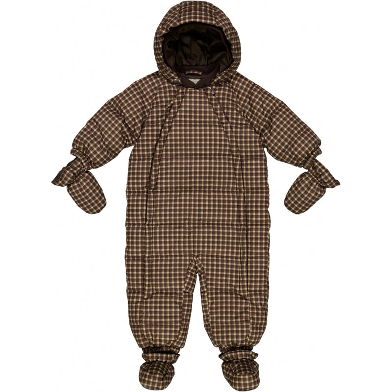 Wheat Outerwear Puffer Schneeanzug Baby Snowsuit 3001 brown check