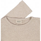Wheat Rib Langarm-Shirt Jersey Tops and T-Shirts 0072 gravel melange