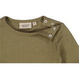 Wheat Rib Langarm-Shirt Jersey Tops and T-Shirts 3531 dry pine