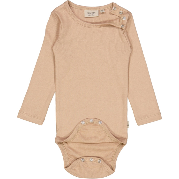 Wheat Rib Langarmbody Underwear/Bodies 3320 affogato