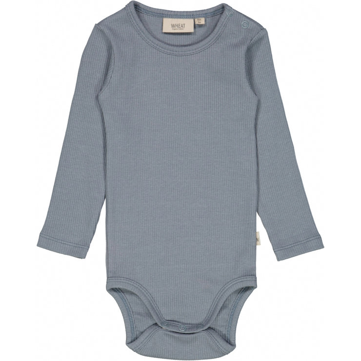 Wheat Rib Langarmbody Underwear/Bodies 1460 stormy weather