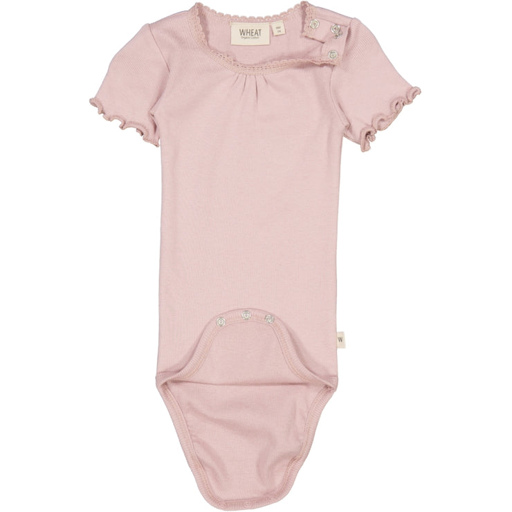 Wheat Ripp Body Kurzarm Underwear/Bodies 2433 powder rose 