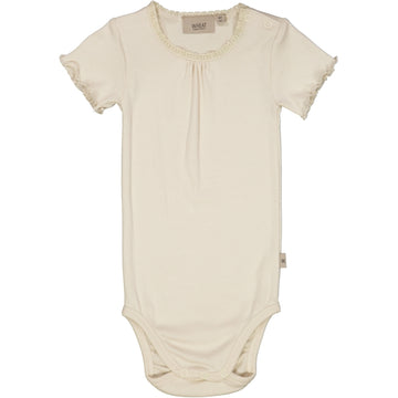 Wheat Main Ripp Body Kurzarm Underwear/Bodies 3129 eggshell 