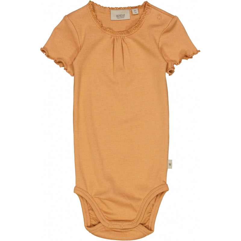 Wheat Main Ripp Body Kurzarm Underwear/Bodies 3351 sandstone