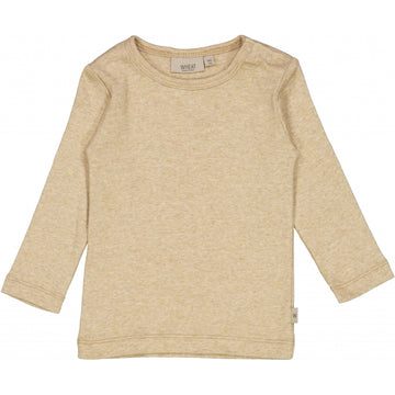 Wheat Main Ripp Langarmshirt Jersey Tops and T-Shirts 5410 dark oat melange
