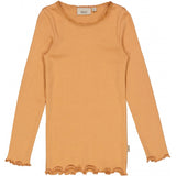 Wheat Main Ripp Langarmshirt Spitze Jersey Tops and T-Shirts 3351 sandstone