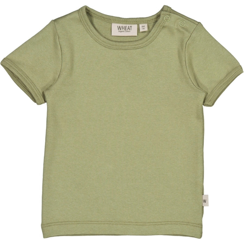 Wheat Ripp T-Shirt Jersey Tops and T-Shirts 4095 forest mist