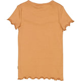 Wheat Ripp T-Shirt mit Raffungen Jersey Tops and T-Shirts 3351 sandstone