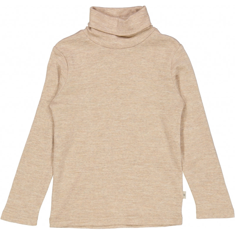 Wheat Wool Rollkragenpullover Jersey Tops and T-Shirts 3204 khaki melange