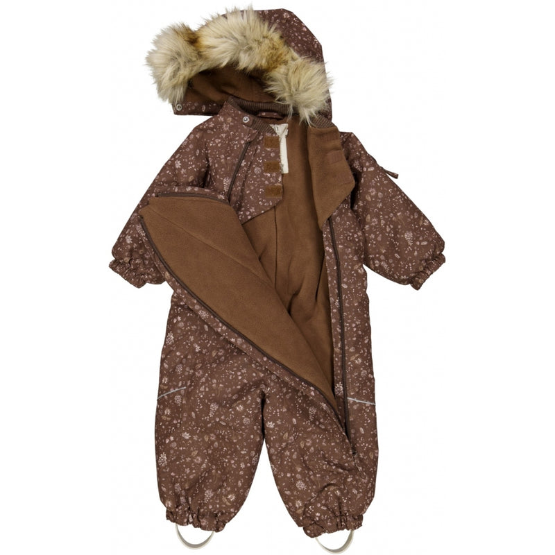 Wheat Outerwear Schneeanzug Nickie Tech Snowsuit 3049 cone and flowers
