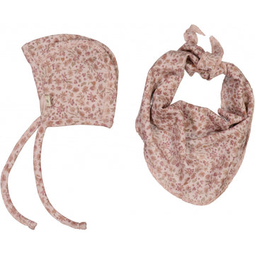 Wheat Wool Set aus Mütze und Wollschal Billie Acc 2436 powder flowers