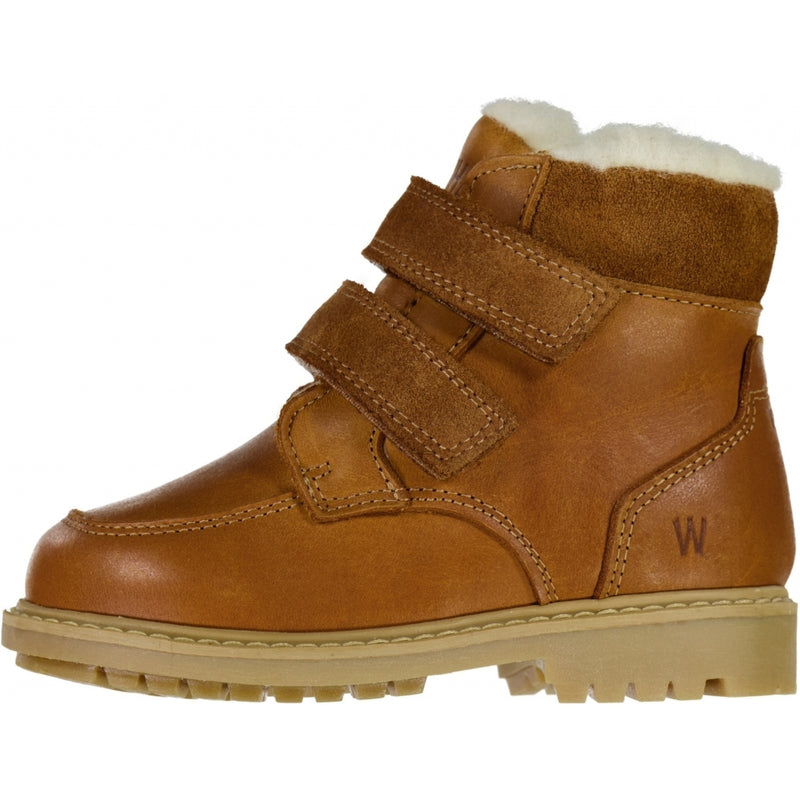 Wheat Footwear Stewie Tex Stiefel Klettverschluss Winter Footwear 9002 cognac