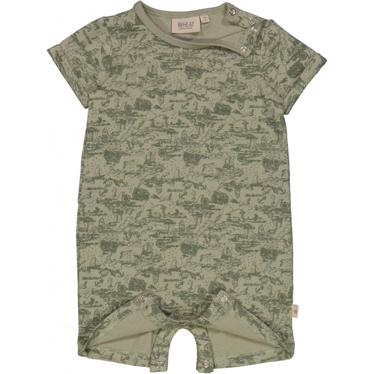 Wheat Strampler Elvin Kurzarm Jumpsuits 4222 dried sage sealife