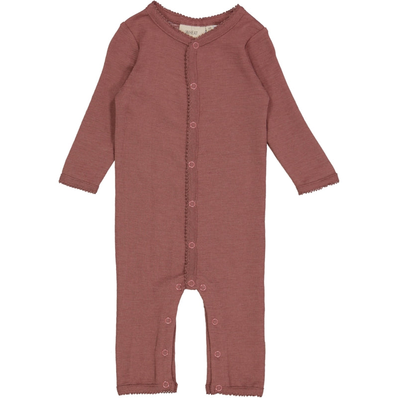 Wheat Wool Strampler Wolle Jumpsuits 2110 rose brown