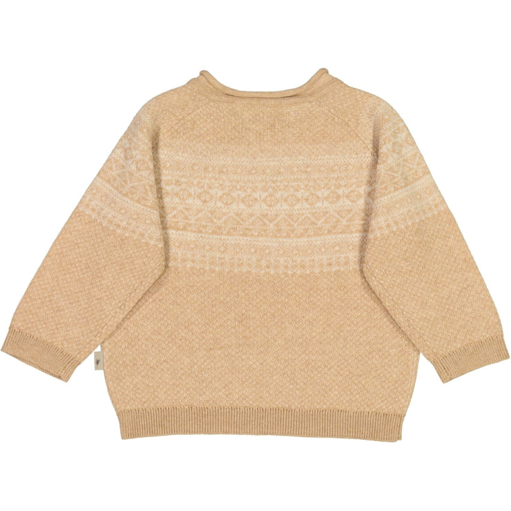 Wheat Strick Pullover Niels Knitted Tops 9203 cartouche melange