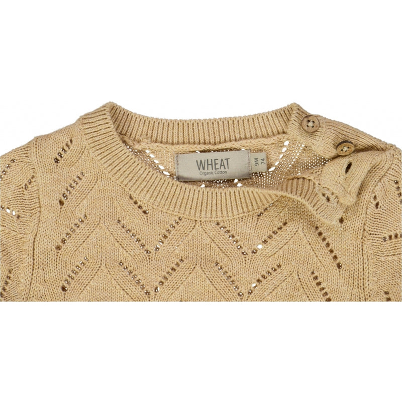 Wheat Strick T-Shirt Shiloh Knitted Tops 9203 cartouche melange