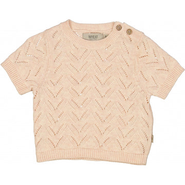 Wheat Main Strick T-Shirt Shiloh Knitted Tops 9206 multi melange