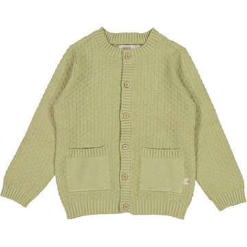 Wheat Main Strickjacke Alf Knitted Tops 4095 forest mist