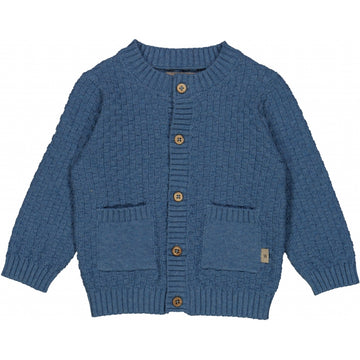 Wheat Main Strickjacke Alf Knitted Tops 9085 bluefin melange