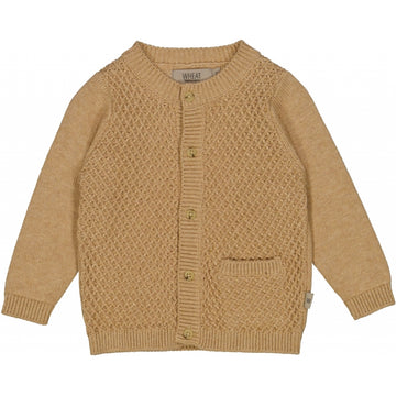 Wheat Main Strickjacke Ray Knitted Tops 9203 cartouche melange