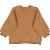 Wheat Wool Strickjacke aus gefilzter Merinowolle Sweatshirts 3510 clay melange