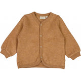 Wheat Wool Strickjacke aus gefilzter Merinowolle Sweatshirts 3510 clay melange