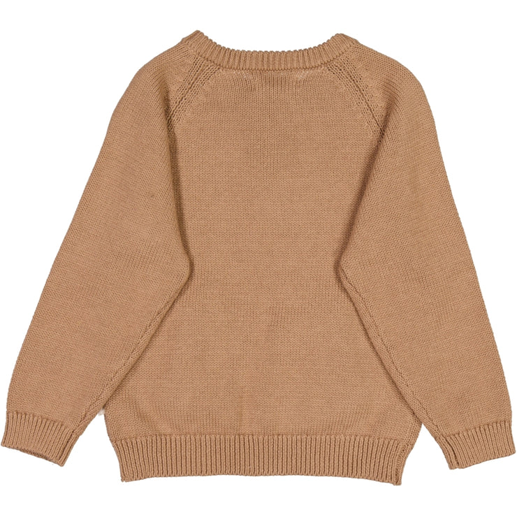 Wheat Strickpullover Dima Knitted Tops 3320 affogato