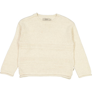 Wheat Main Strickpullover Gunnar Knitted Tops 1101 cloud melange