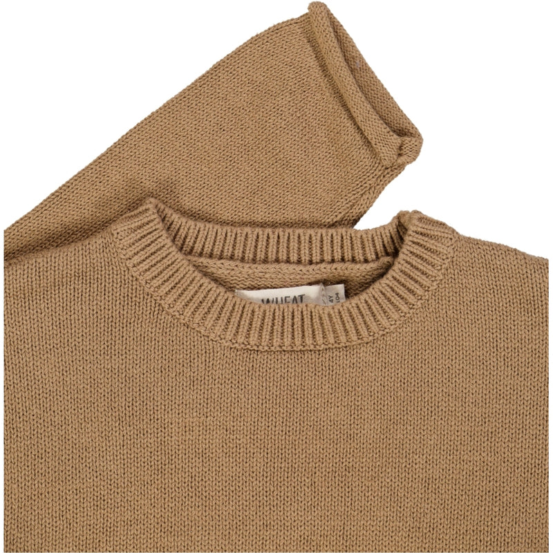 Wheat Main Strickpullover Gunnar Knitted Tops 3002 hazel