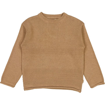 Wheat Main Strickpullover Gunnar Knitted Tops 3002 hazel