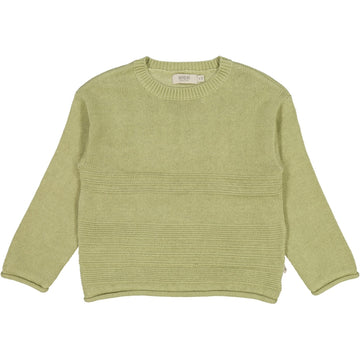 Wheat Main Strickpullover Gunnar Knitted Tops 4095 forest mist