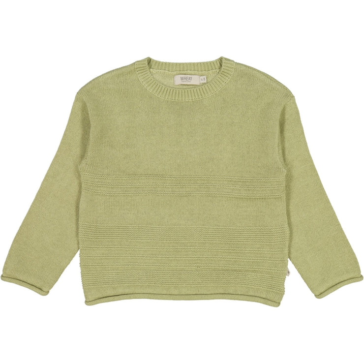 Wheat Strickpullover Gunnar Knitted Tops 4095 forest mist