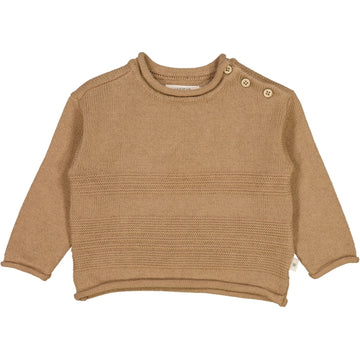 Wheat Main Strickpullover Gunnar Knitted Tops 3002 hazel